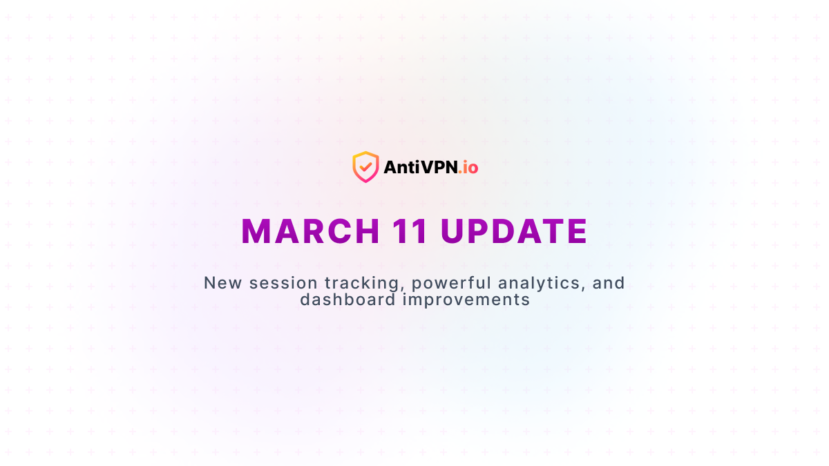 New Analytics, Sessions, and UI Fixes